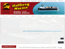 Tablet Screenshot of hallbergmarine.com